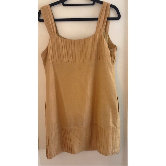 Yoana Baraschi gold mini shift dress. - Picture 2 of 2